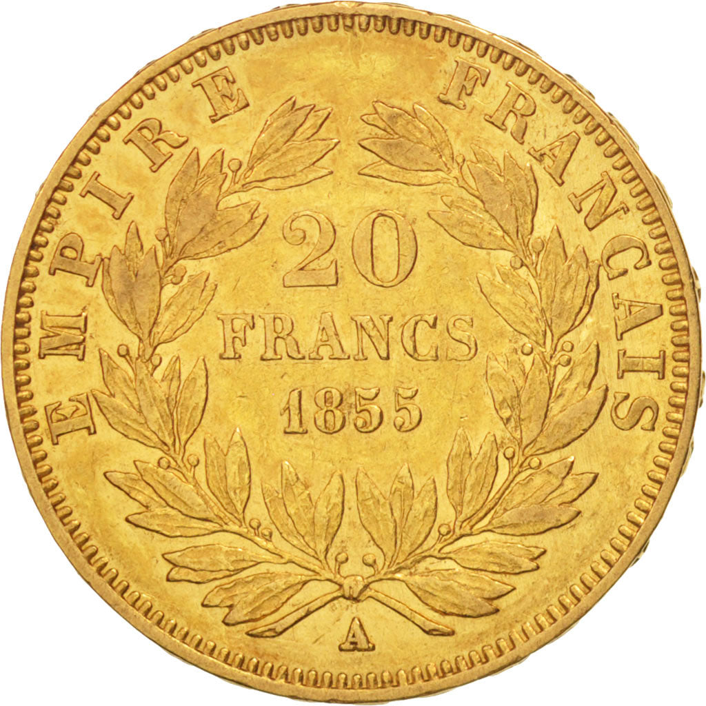 Munten, Frankrijk, Napoleon III, Napoléon III, 20 Francs, 1855, Paris, ZF