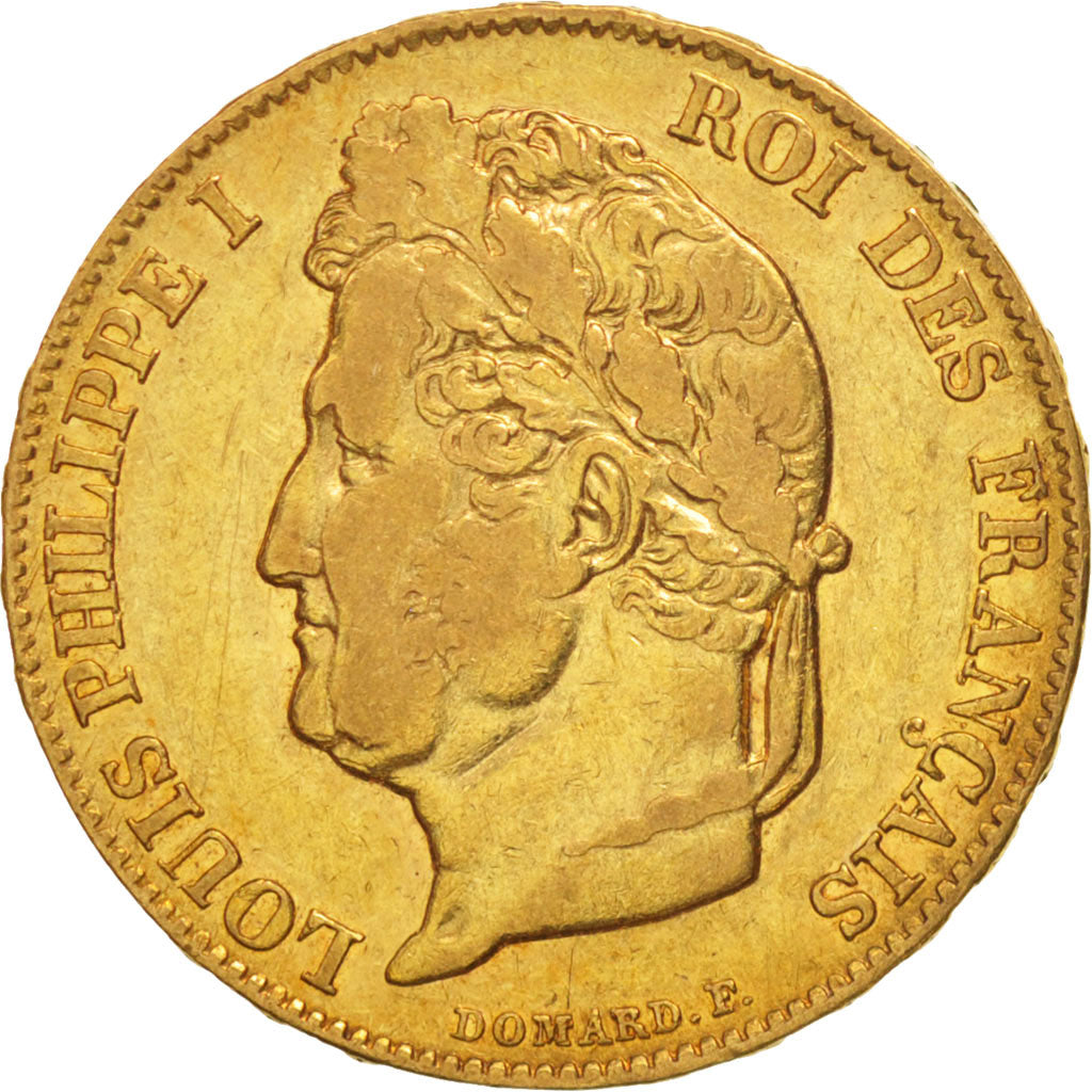 France, Louis-Philippe, 20 Francs, 1841, Paris, EF(40-45), Gold, KM:750.1