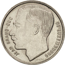 Coin, Luxembourg, Jean, Franc, 1990, MS(60-62), Nickel plated steel, KM:63
