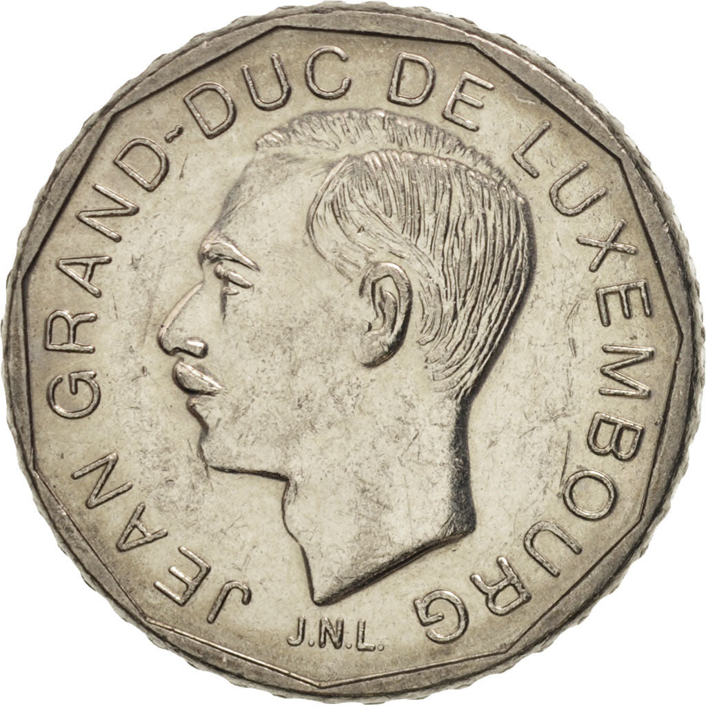 Luxembourg, Jean, 50 Francs, 1990, AU(55-58), Nickel, KM:66
