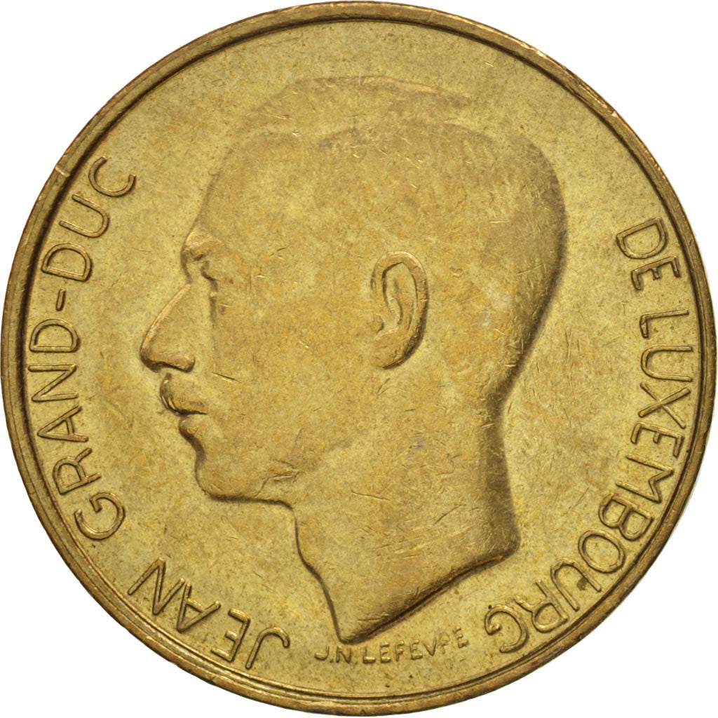 Lussemburgo, Jean, 5 Francs, 1990, SPL-, Alluminio-bronzo, KM:65