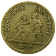 FRANCE, Chambre de commerce, 50 Centimes, 1929, KM #884, EF(40-45),...