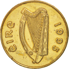 Coin, IRELAND REPUBLIC, 20 Pence, 1995, AU(50-53), Nickel-Bronze, KM:25