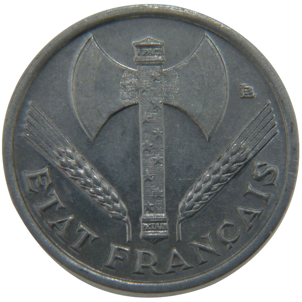 FRANCE, 50 Centimes, 1942, MS(65-70), Aluminium, Gadoury #425, 0.80