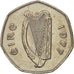 IRELAND REPUBLIC, 50 Pence, 1977, EF(40-45), Copper-nickel, KM:24
