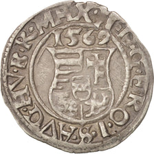 Hungría, Maximilian II, Denar, 1569, Kremnitz, MBC, Plata