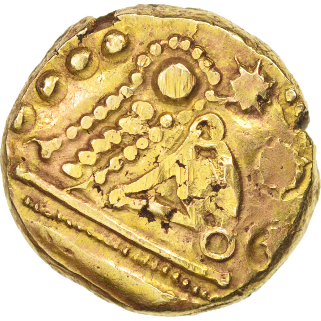 Remi, Région de Reims, Statère à l'oeil, TTB, Or, Delestré:174var