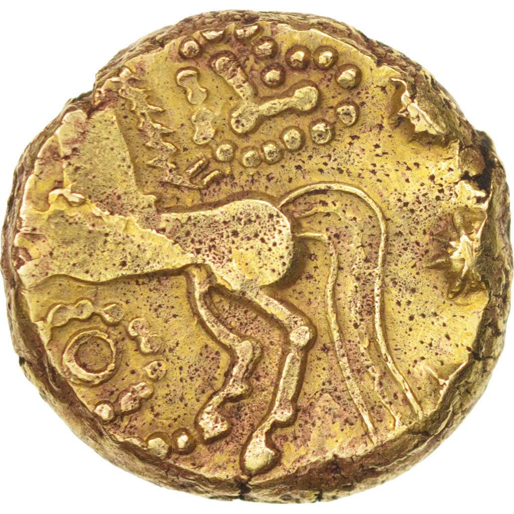 Remi, Région de Reims, Statère à l'oeil, TTB, Or, Delestré:174var