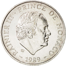 Coin, Monaco, Rainier III, 100 Francs, 1989, MS(64), Silver, KM:164