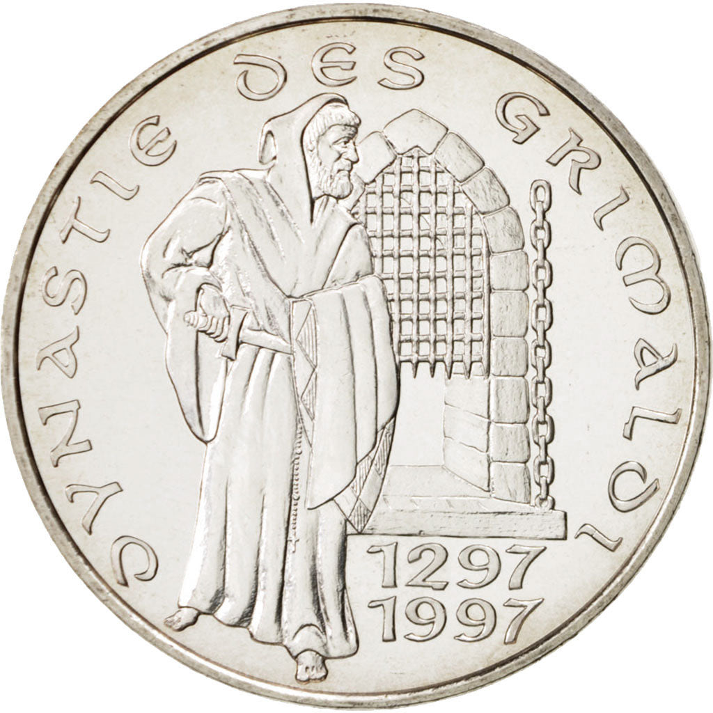 Coin, Monaco, Rainier III, 100 Francs, 1997, Paris, MS(65-70), Silver, KM:176