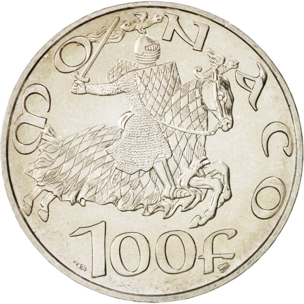 Coin, Monaco, Rainier III, 100 Francs, 1997, Paris, MS(65-70), Silver, KM:176