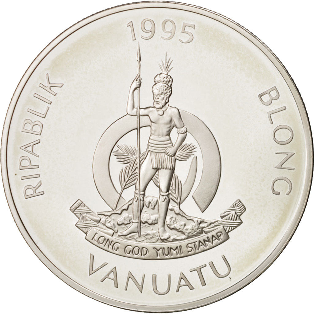 Coin, Vanuatu, 50 Vatu, 1995, MS(65-70), Silver, KM:26