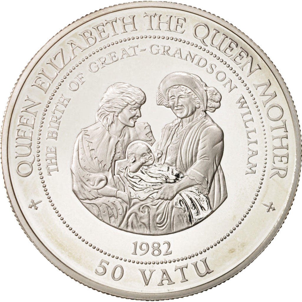 Coin, Vanuatu, 50 Vatu, 1995, MS(65-70), Silver, KM:26