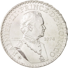 Coin, Monaco, Rainier III, 50 Francs, 1974, MS(63), Silver, KM:152.1