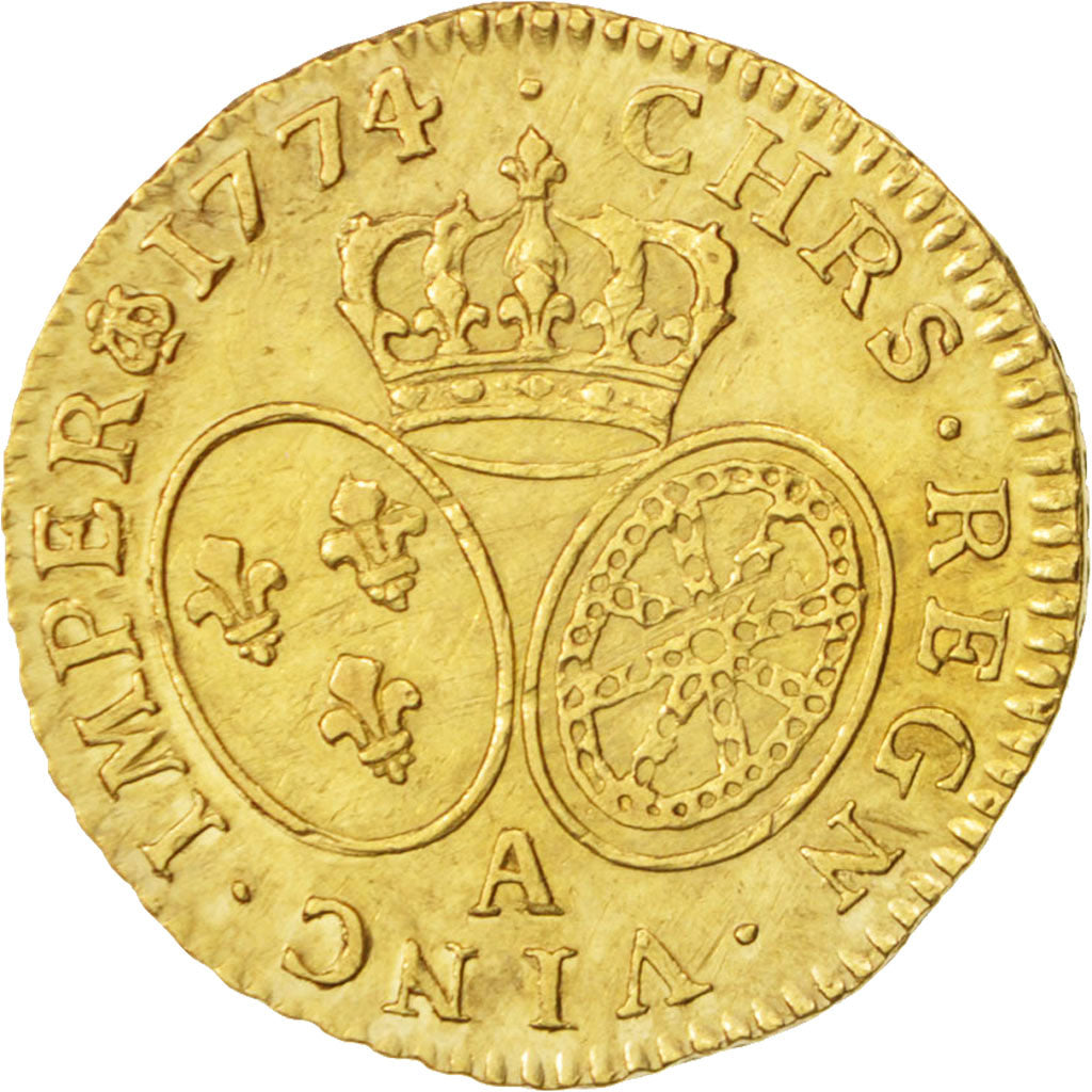Frankreich, Louis XV, Louis d'or à la vieille tête, 1774, Paris, PCGS AU55