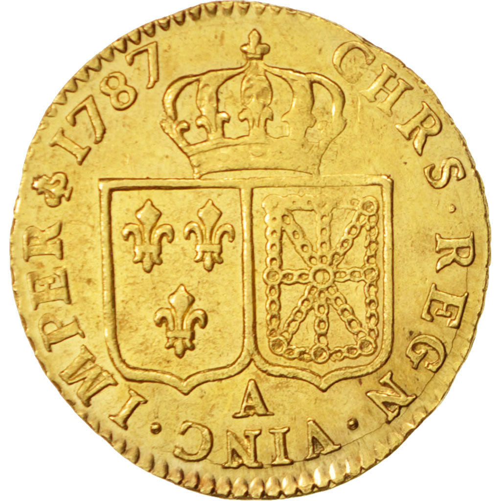 Moneda, Francia, Louis XVI, Louis d'or à la tête nue, Louis d'Or, 1787, Paris