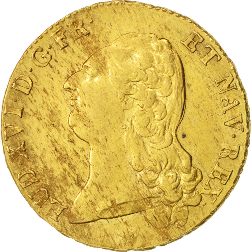 Coin, France, Louis XVI, Double louis d'or à la tête nue, 2 Louis D'or, 1786
