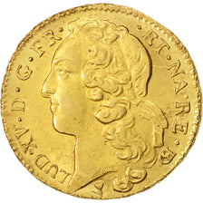 Moneda, Francia, Louis XV, Double louis d'or de Béarn au bandeau, 2 Louis D'or