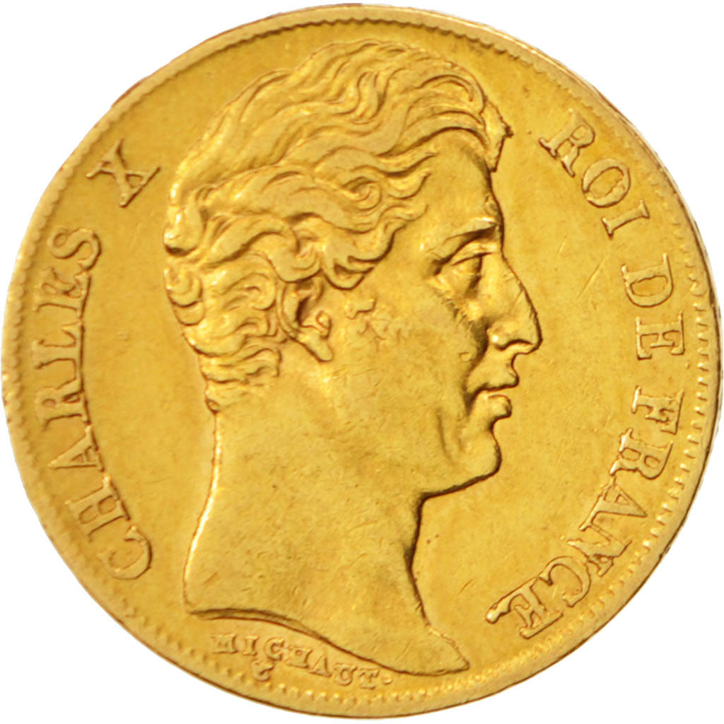 France, Charles X, 20 Francs, 1830, Paris, EF(40-45), Gold, KM:726.1