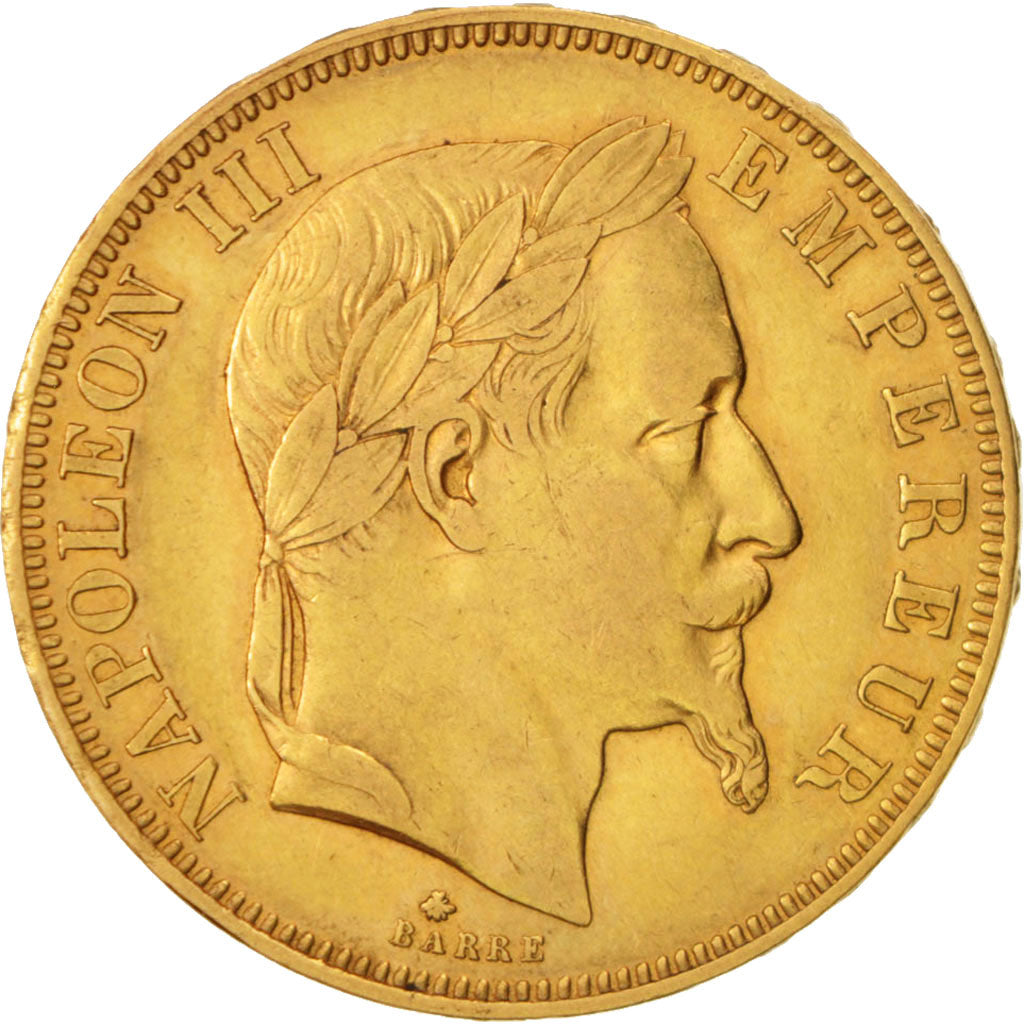 Munten, Frankrijk, Napoleon III, Napoléon III, 50 Francs, 1864, Paris, ZF