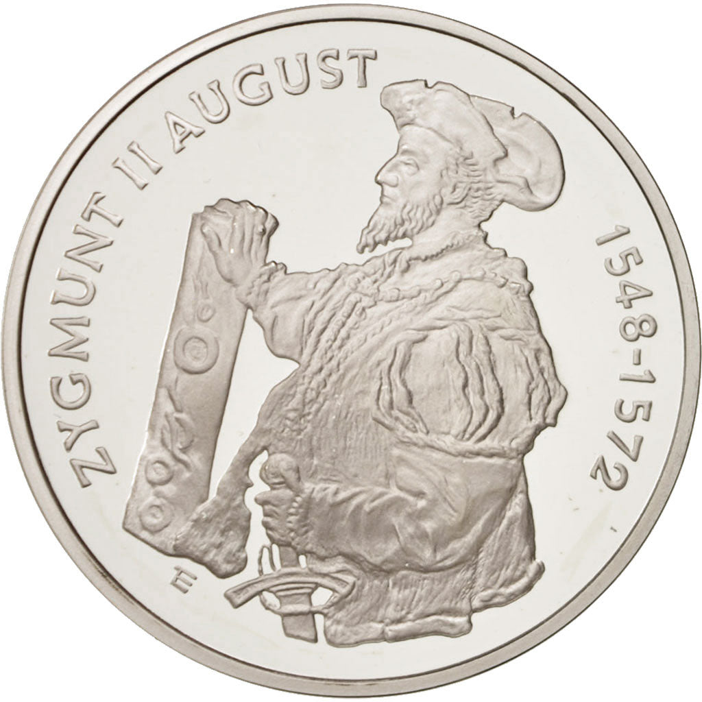 Poland, 10 Zlotych, 1996, MS(65-70), Silver, KM:308