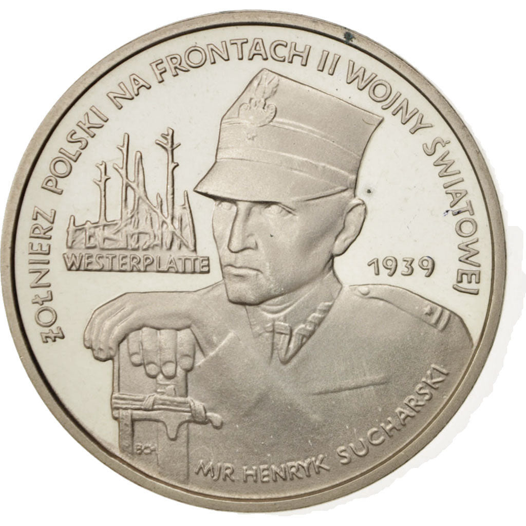 Coin, Poland, 5000 Zlotych, 1989, Warsaw, MS(65-70), Silver, KM:193
