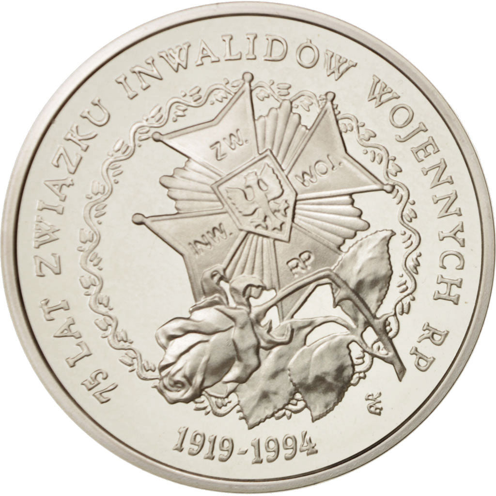 Coin, Poland, 200000 Zlotych, 1994, MS(65-70), Silver, KM:266