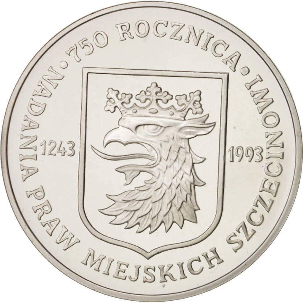 Moneda, Polonia, 200000 Zlotych, 1993, FDC, Plata, KM:255