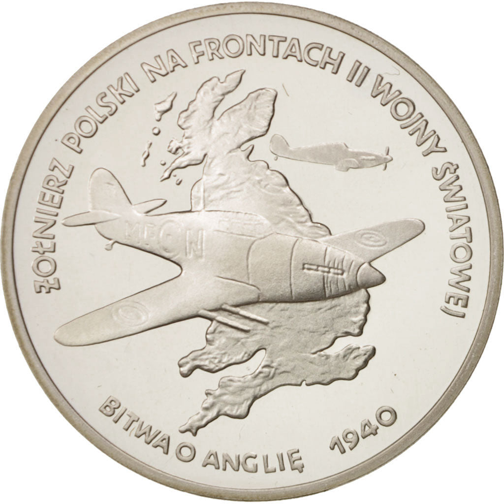 Poland, 100000 Zlotych, 1991, MS(65-70), Silver, KM:239