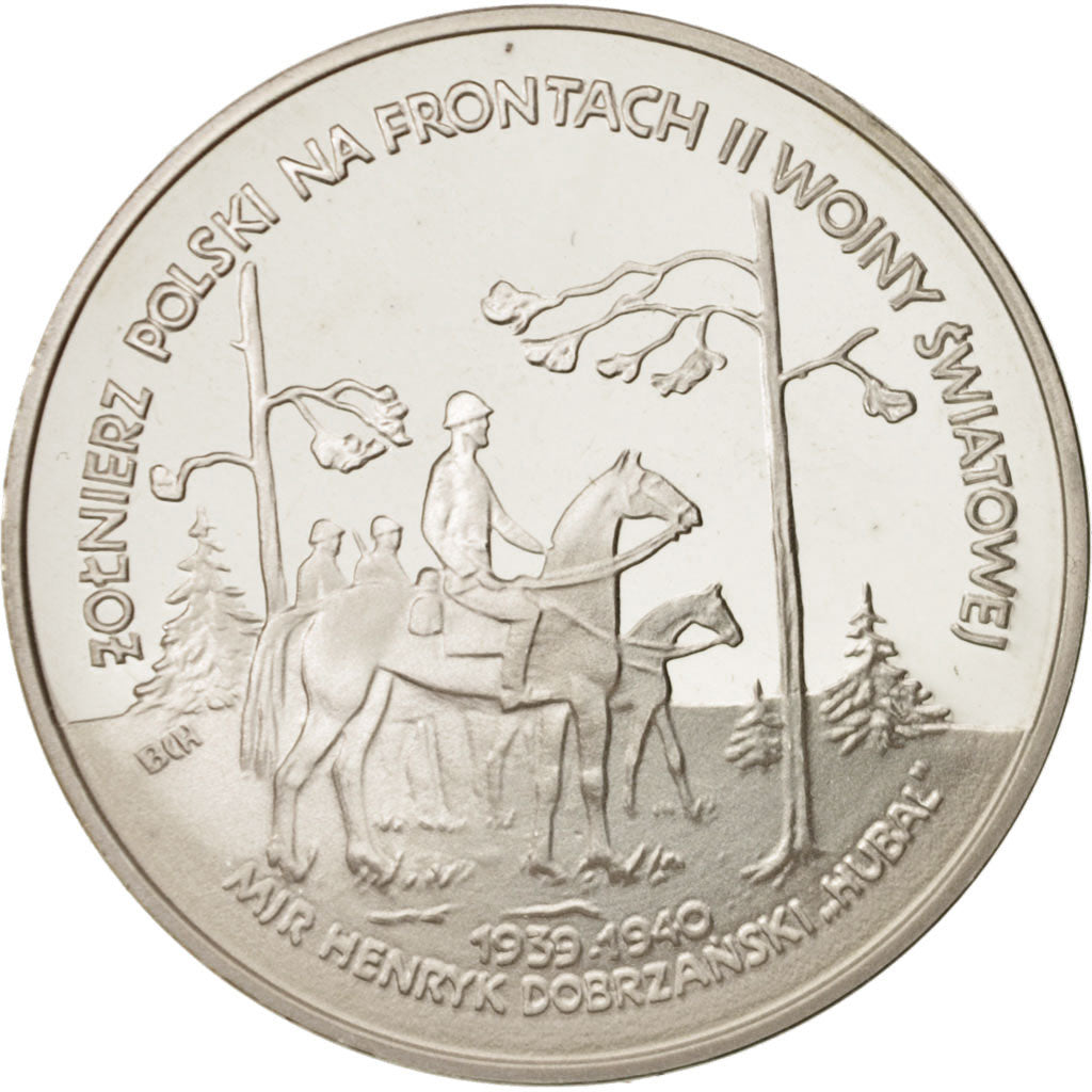 Poland, 100000 Zlotych, 1991, MS(65-70), Silver, KM:235