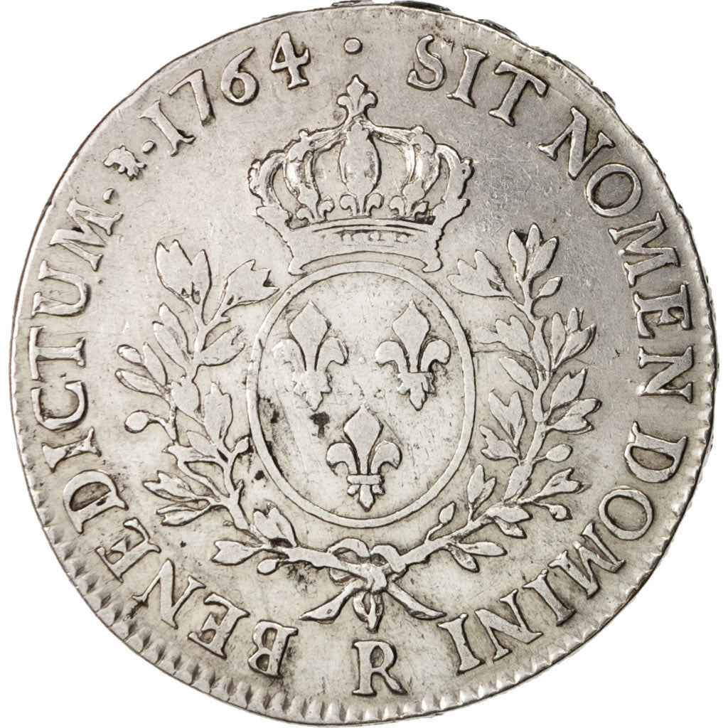 Coin, France, Louis XV, Ecu, 1764, Orléans, VF(30-35), Silver, KM:523.18