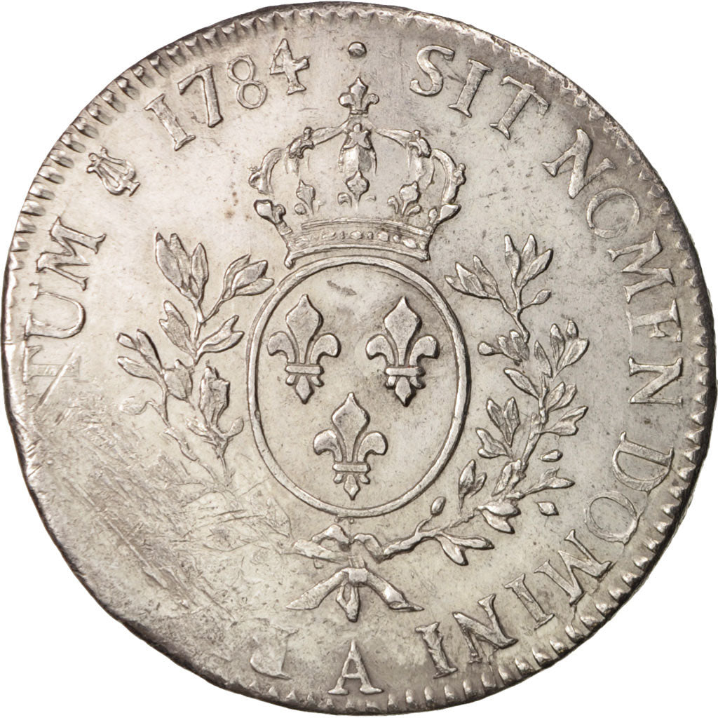 Coin, France, Louis XVI, Écu aux branches d'olivier, Ecu, 1784, Paris