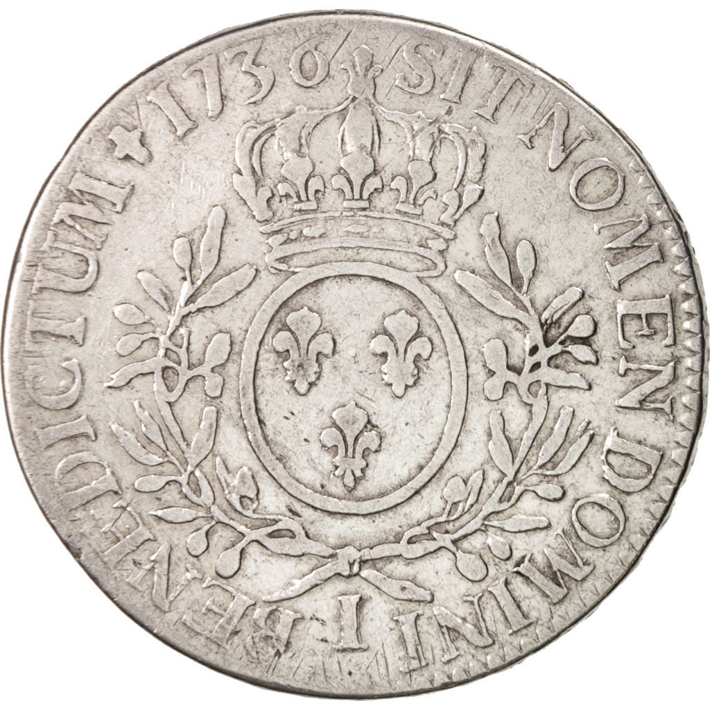 Münze, Frankreich, Louis XV, Écu aux branches d'olivier, Ecu, 1736, Limoges