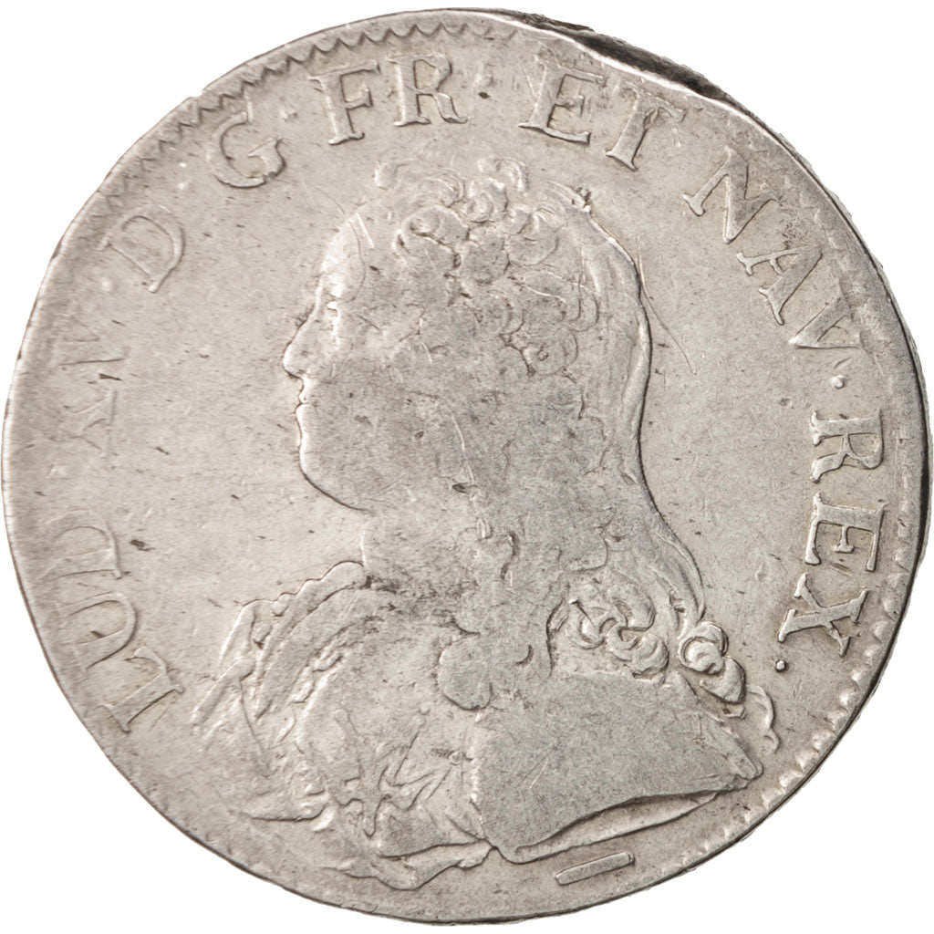 Coin, France, Louis XV, Écu aux branches d'olivier, Ecu, 1735, Lille