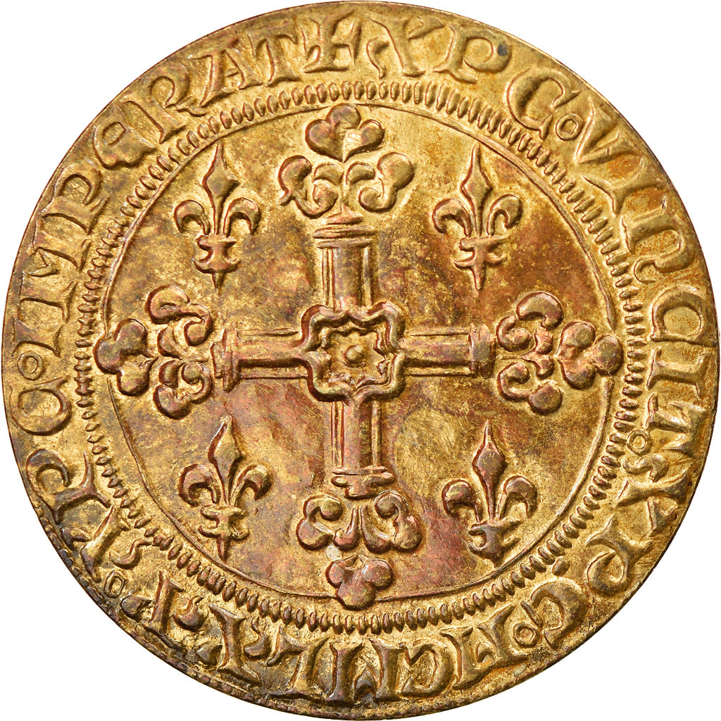 Francja, Medal, Reproduction du Louis d'Or de Louis IX, Historia, AU(55-58)
