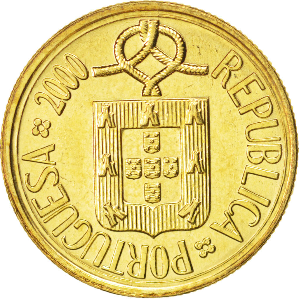 Coin, Portugal, Escudo, 2000, MS(64), Nickel-brass, KM:631