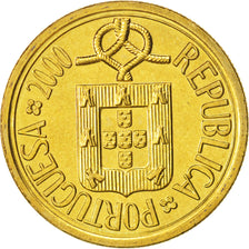 Portugal, 10 Escudos, 2000, MS(64), Nickel-brass, KM:633