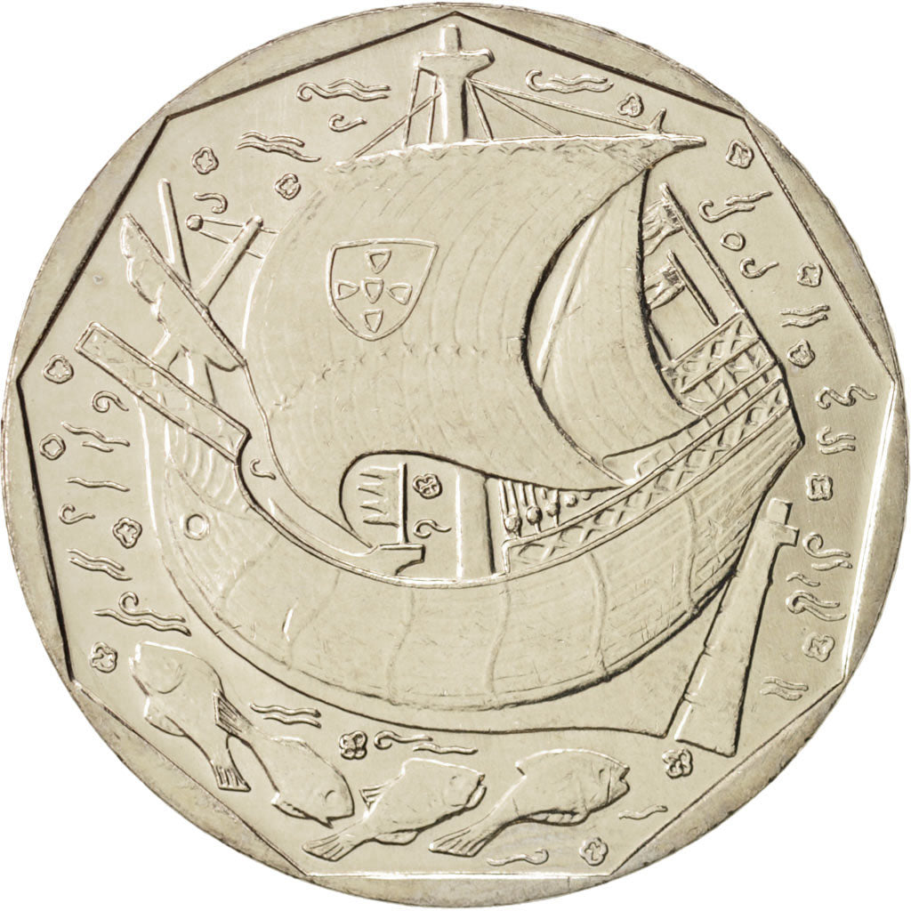 Coin, Portugal, 50 Escudos, 1999, MS(64), Copper-nickel, KM:636