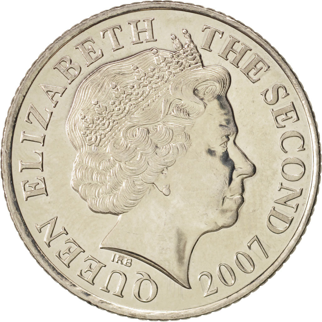 Jersey, Elizabeth II, 10 Pence, 2007, MS(65-70), Copper-nickel, KM:106