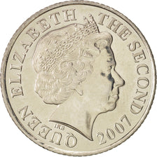 Jersey, Elizabeth II, 10 Pence, 2007, MS(65-70), Copper-nickel, KM:106