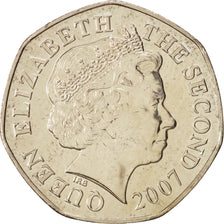 Jersey, Elizabeth II, 20 Pence, 2007, MS(65-70), Copper-nickel, KM:107