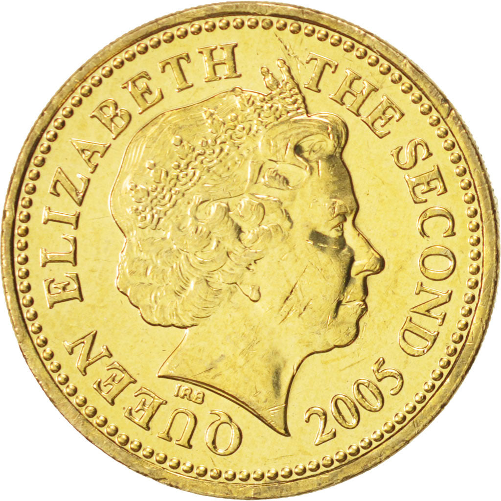 Jersey, Elizabeth II, Pound, 2005, MS(63), Nickel-brass, KM:101
