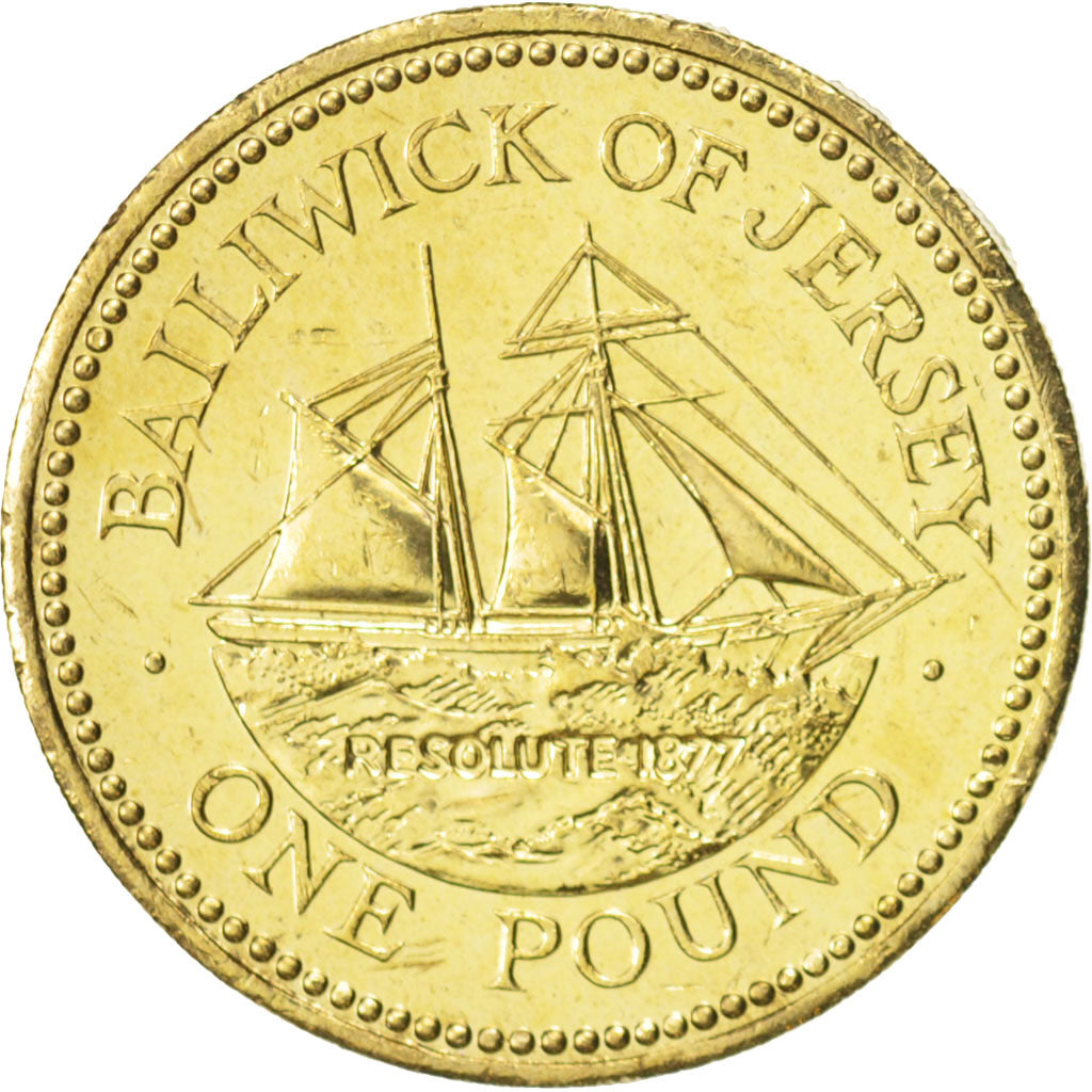 Jersey, Elizabeth II, Pound, 2005, MS(63), Nickel-brass, KM:101