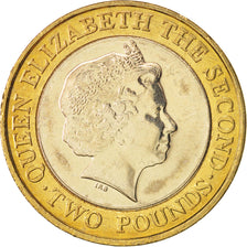 Jersey, Elizabeth II, 2 Pounds, 1998, MS(63), Bi-Metallic, KM:102