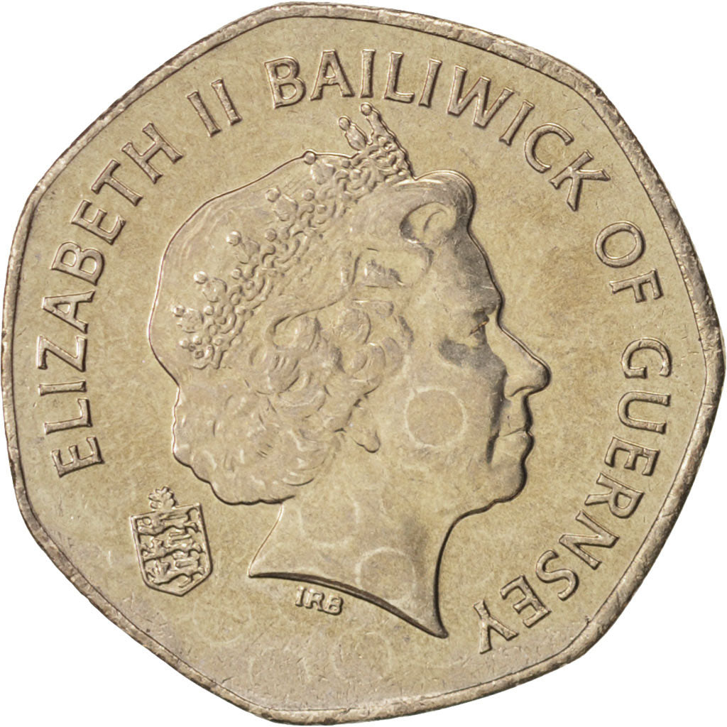 Coin, Guernsey, Elizabeth II, 20 Pence, 2003, MS(63), Copper-nickel, KM:90