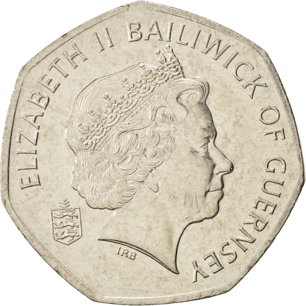 Guernsey, Elizabeth II, 50 Pence, 2003, British Royal Mint, MS(63)