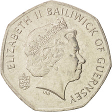 Guernsey, Elizabeth II, 50 Pence, 2003, British Royal Mint, MS(63)