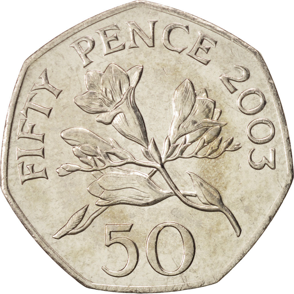 Guernsey, Elizabeth II, 50 Pence, 2003, British Royal Mint, MS(63)