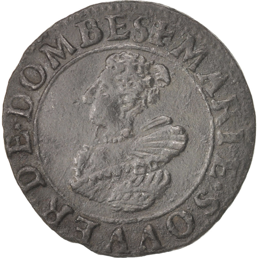 Coin, FRENCH STATES, DOMBES, Marie de Montpensier, Double Tournois, 1627