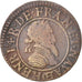 France, Henri IV, Double Tournois, 1592, Châlons-Sur-Marne, EF(40-45), Copper